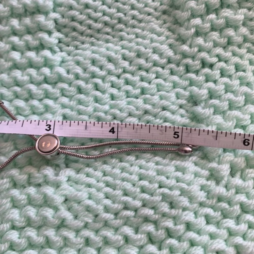 Silver Cuff Adjustable Bracelet With Rhinestone A… - image 7